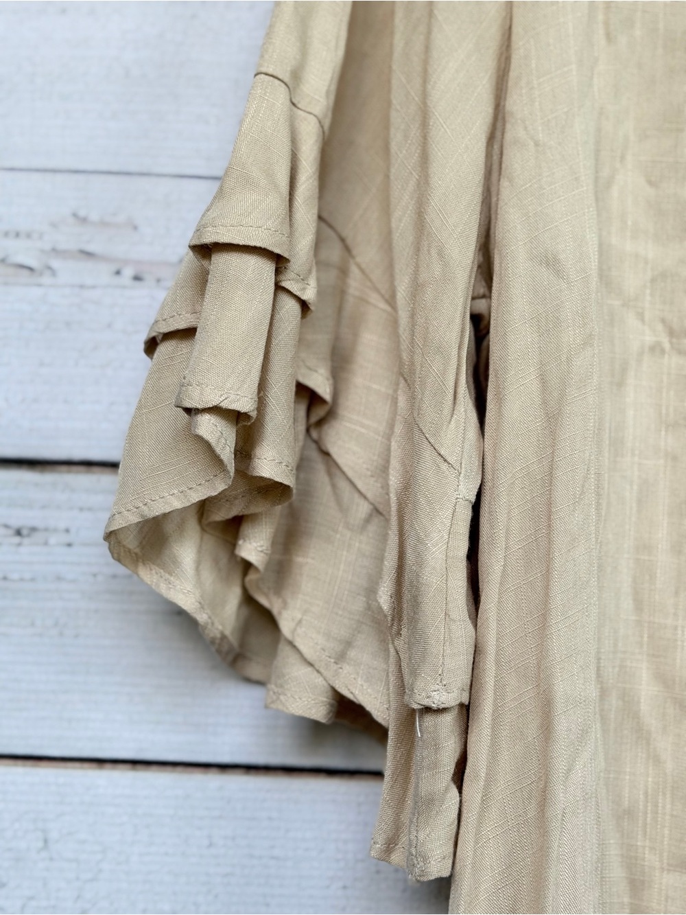 1.4.3. Story by Line Up Beige Ruffle Sleeve Blouse - Picture 5 of 6